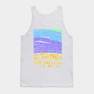 colorful lines abstract stripes background Tank Top